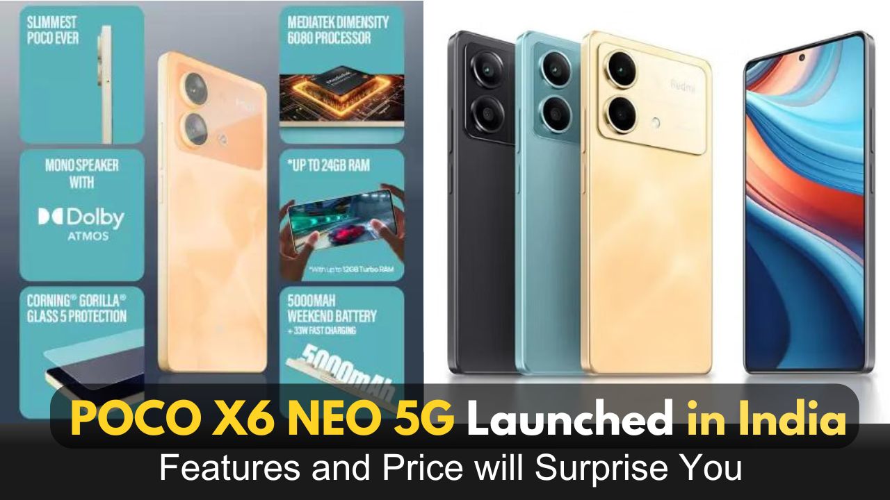 Read more about the article POCO X6 Neo 5G: Exciting phone launched in India, know price and specifications